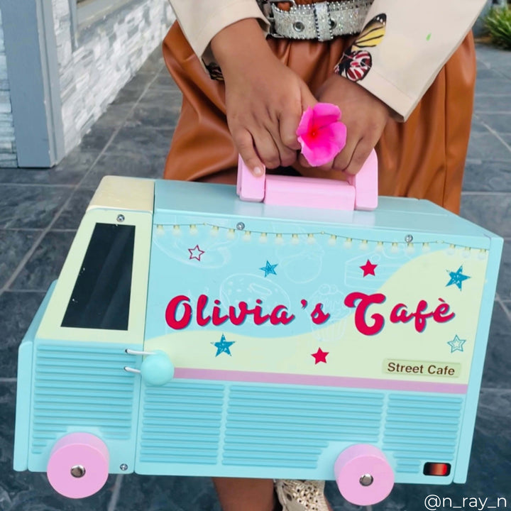 Olivia's Little World Food Truck Dollhouse & Accessories for 3.5" Dolls, Multi