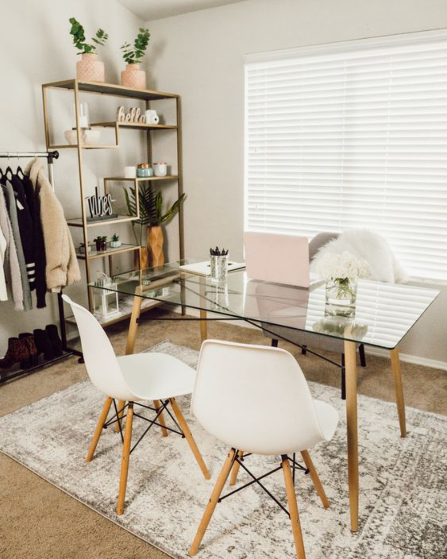 Teamson desk and chairs.