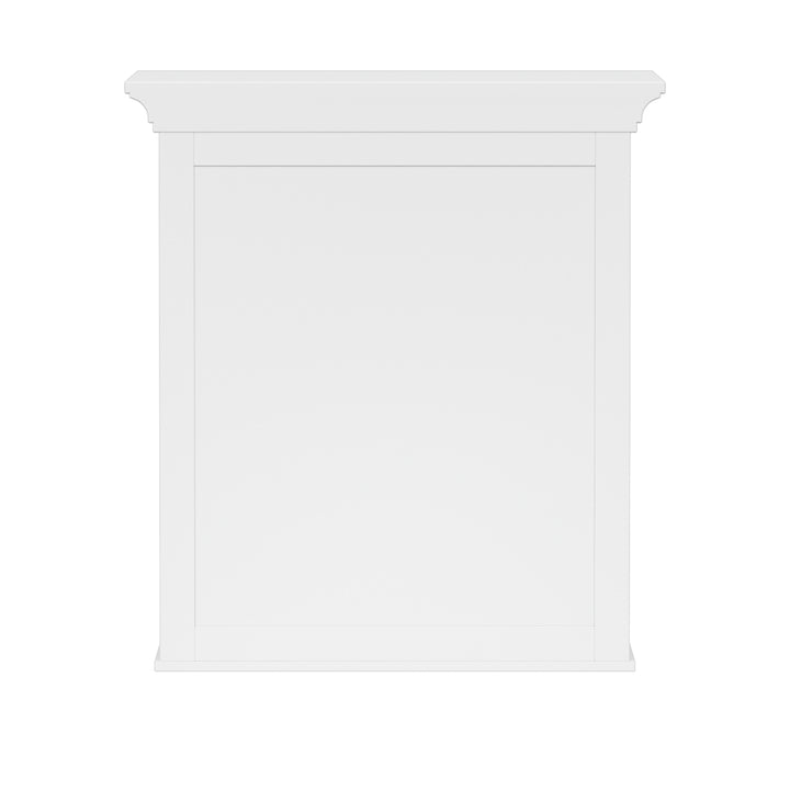 Teamson Home Madison Removable Two-Door Wall Cabinet with Glass Panels, White