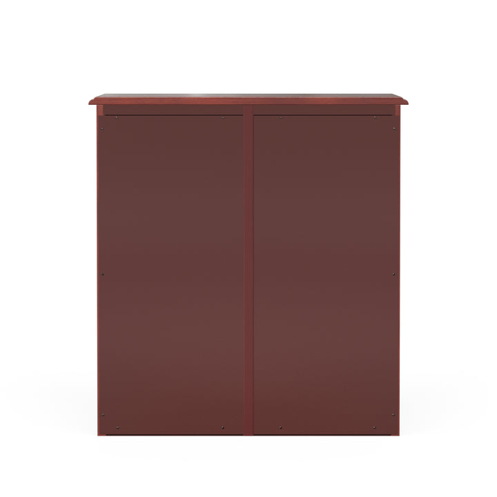 The back of the cabinet is shown.