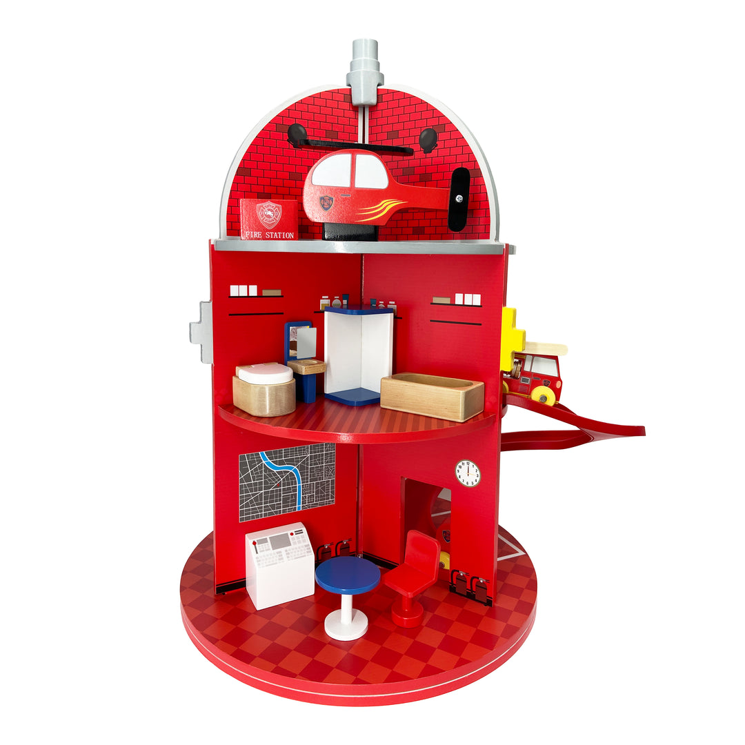 Fire Station Playset with 25 Figurines