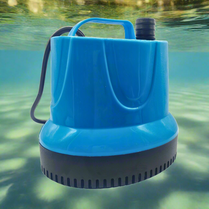 the pump is shown submerged under water