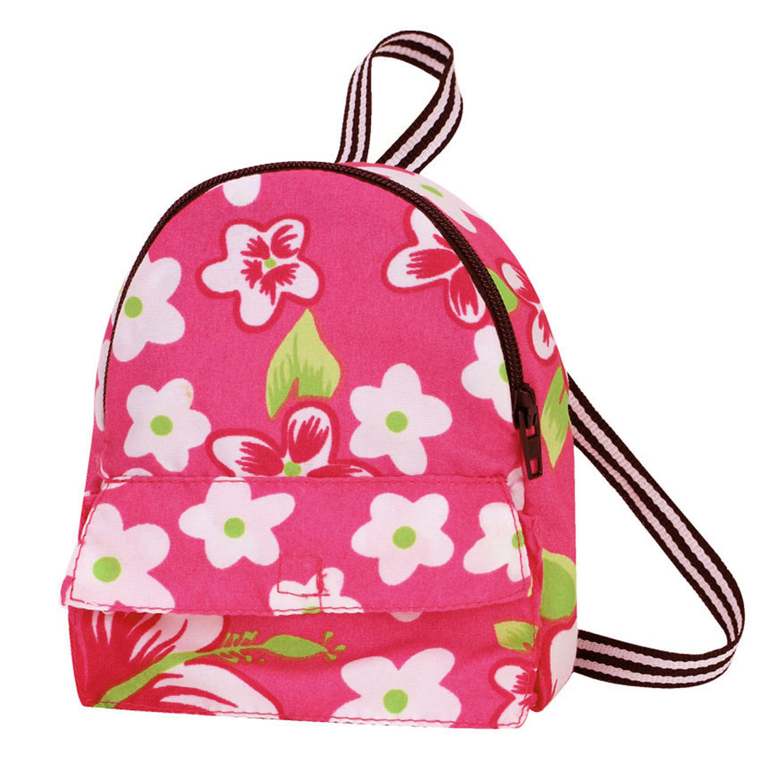 Sophia's - 18" Doll - Flower Print Backpack - Hot Pink