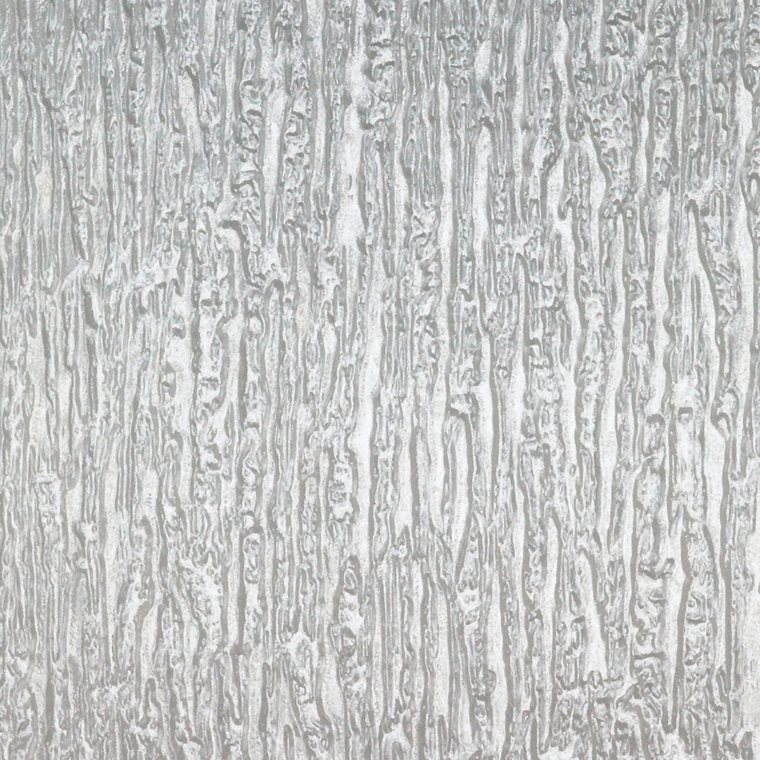 Close-up of the water textured glass panel on the Connor two door floor cabinet, white
