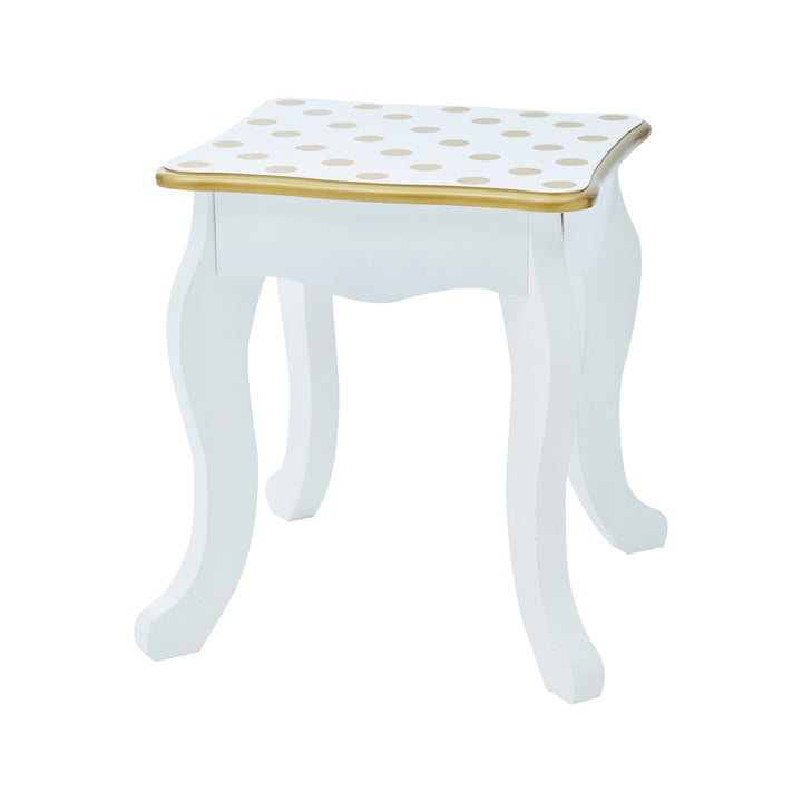 A Teamson Kids Gisele Polka Dot side table.