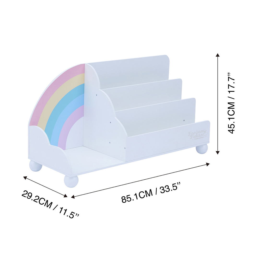 Fantasy Fields  Rainbow Wooden Display Bookcase, White