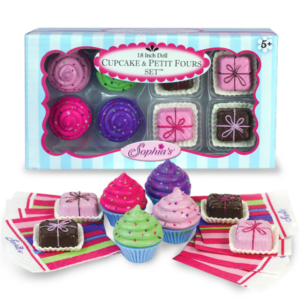 Cupcake and Petit Four playset for 18" dolls.