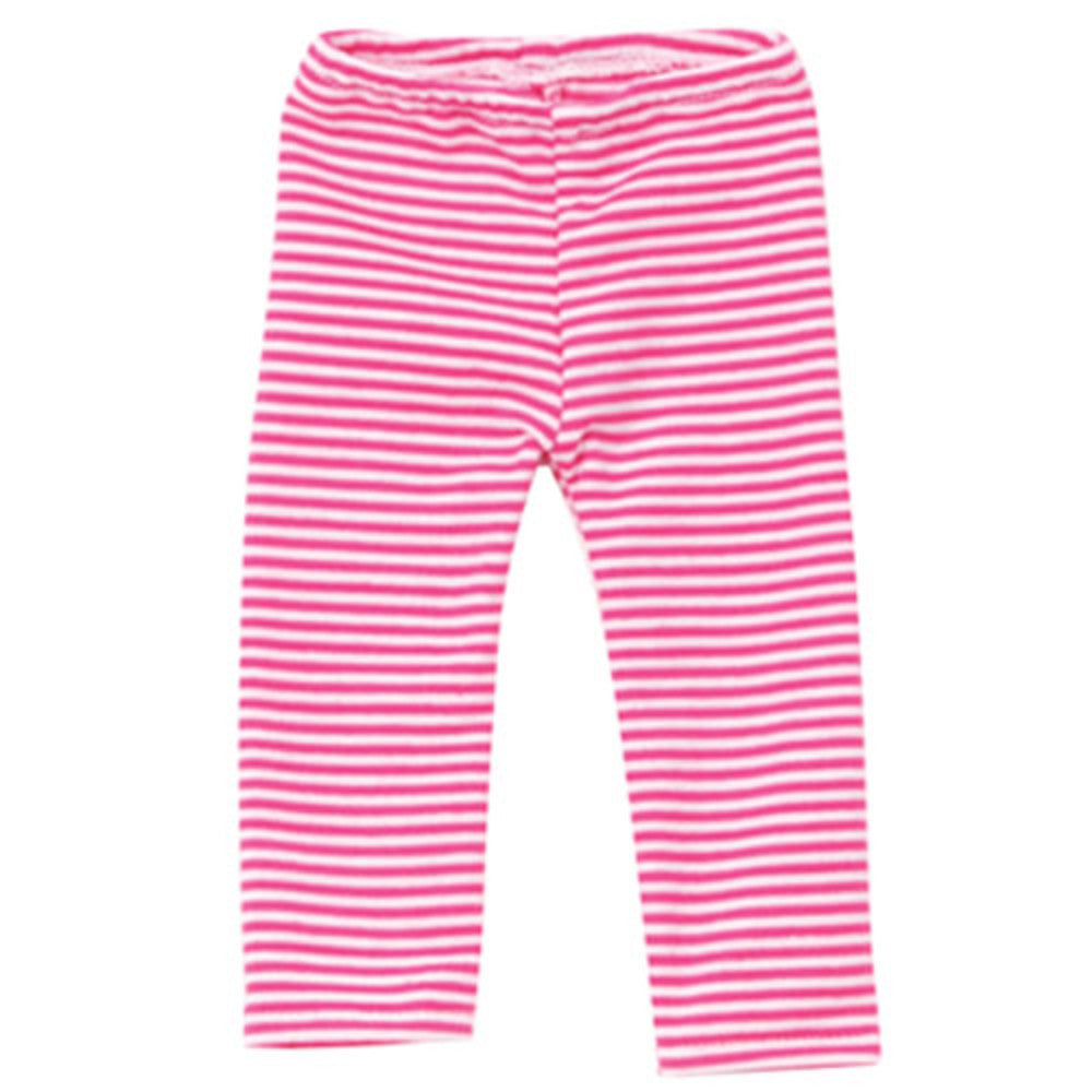 Sophia’s Cute Mix & Match Striped Leggings for 18” Dolls, Hot Pink