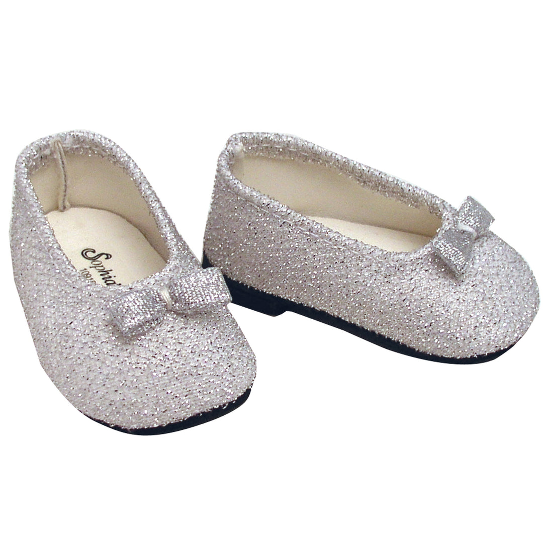 Sophia's - 18" Doll - Glitter Shoes - Silver 