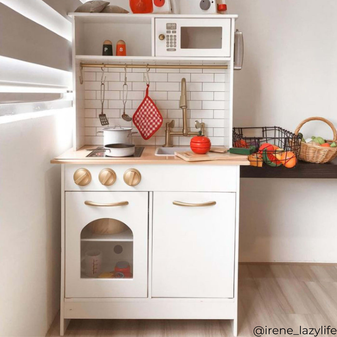 Teamson Kids Little Chef Boston Classic Play Kitchen & Cookware, White
