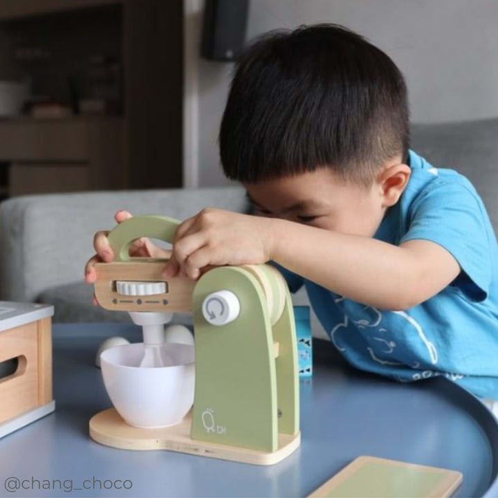 Teamson Kids Little Chef Frankfurt Mixer Play Kitchen Accessories, Green