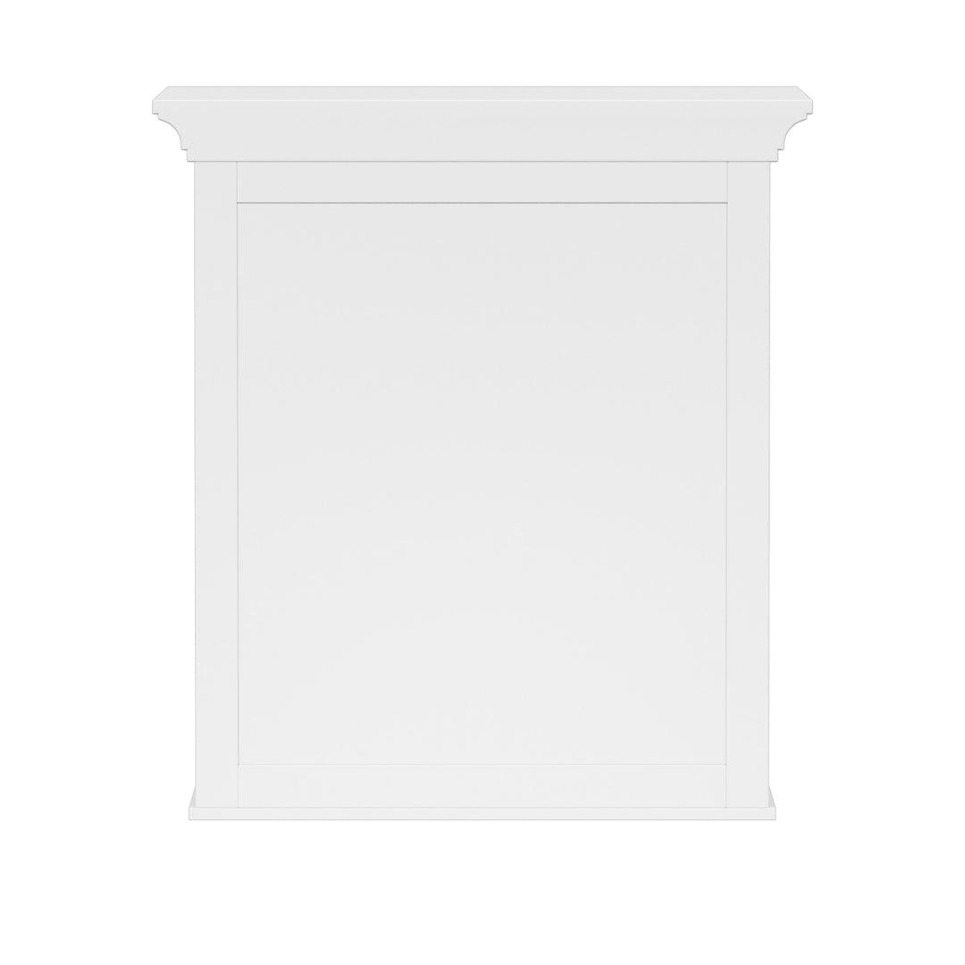 Teamson Home Madison Removable Two-Door Wall Cabinet with Glass Panels, White