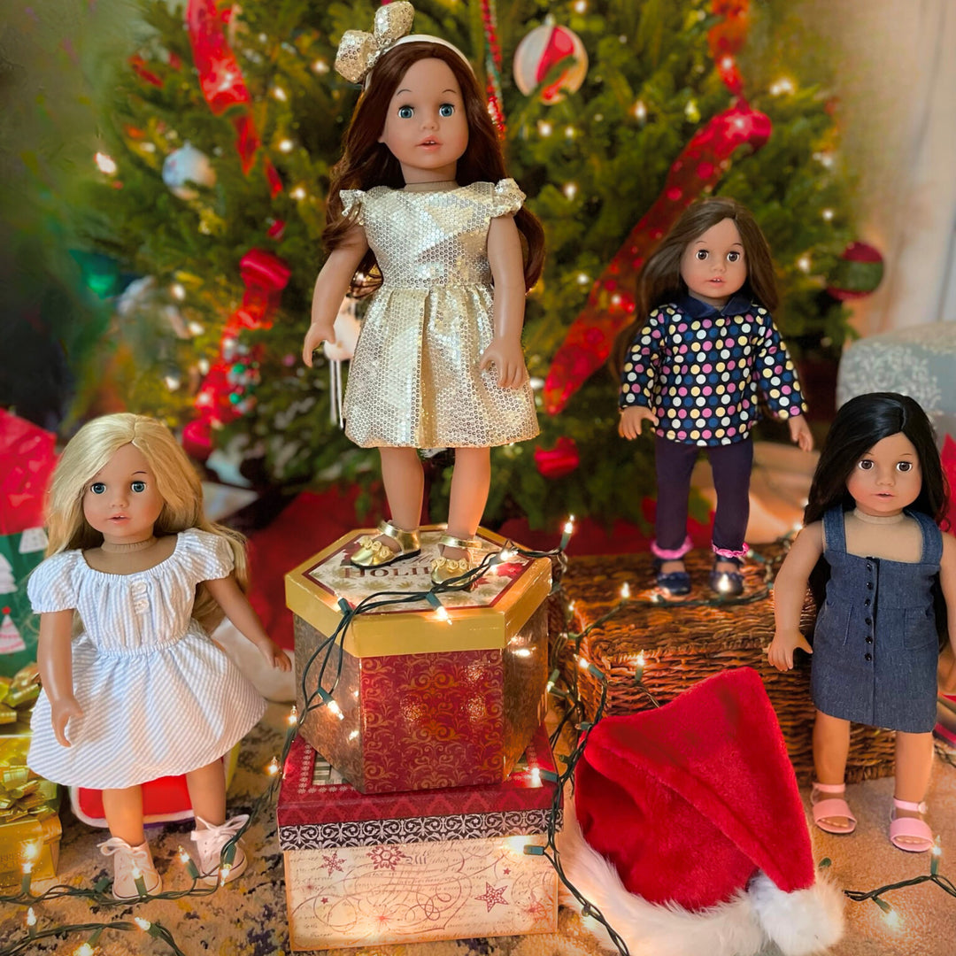 Sophia's Modern Girl Collection Posable 18'' Soft Bodied Vinyl Dolls "Carly" with Auburn Hair and Blue Eyes