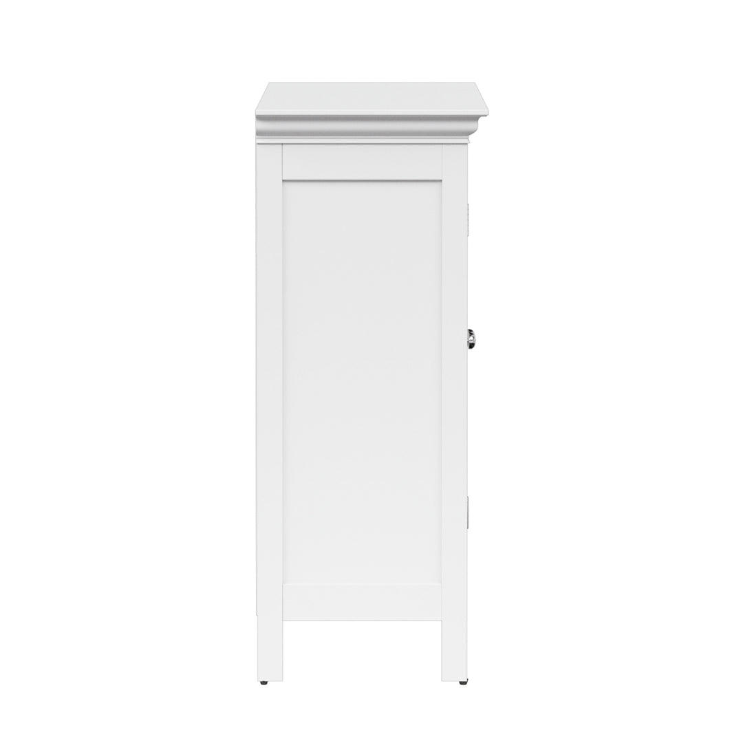 Teamson Home Stratford Freestanding Two-Door Floor Cabinet, White