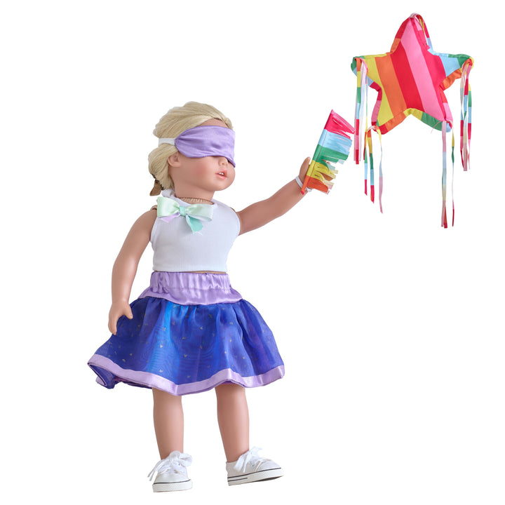 Sophia´s 18'' Doll Piñata Birthday Party Outfit Set with Accessories