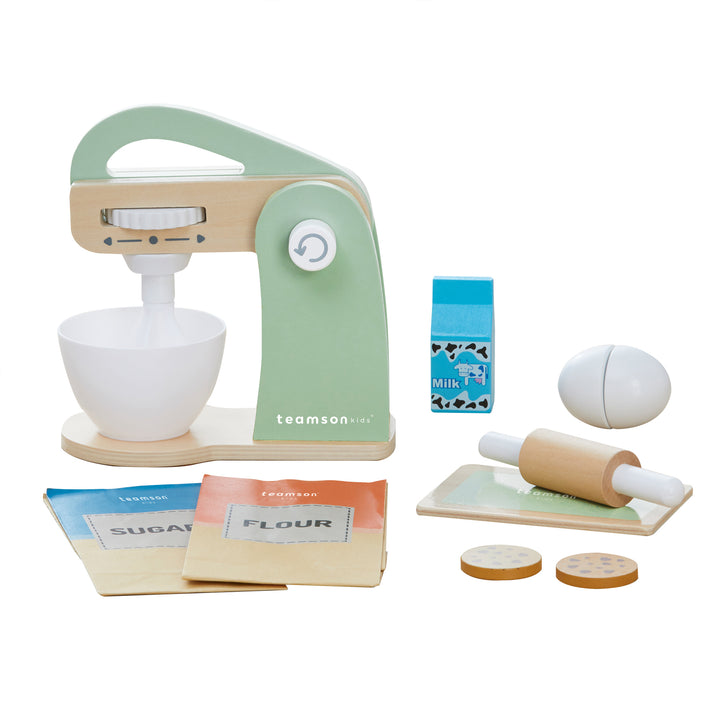 Teamson Kids Little Chef Frankfurt Mixer Play Kitchen Accessories, Green