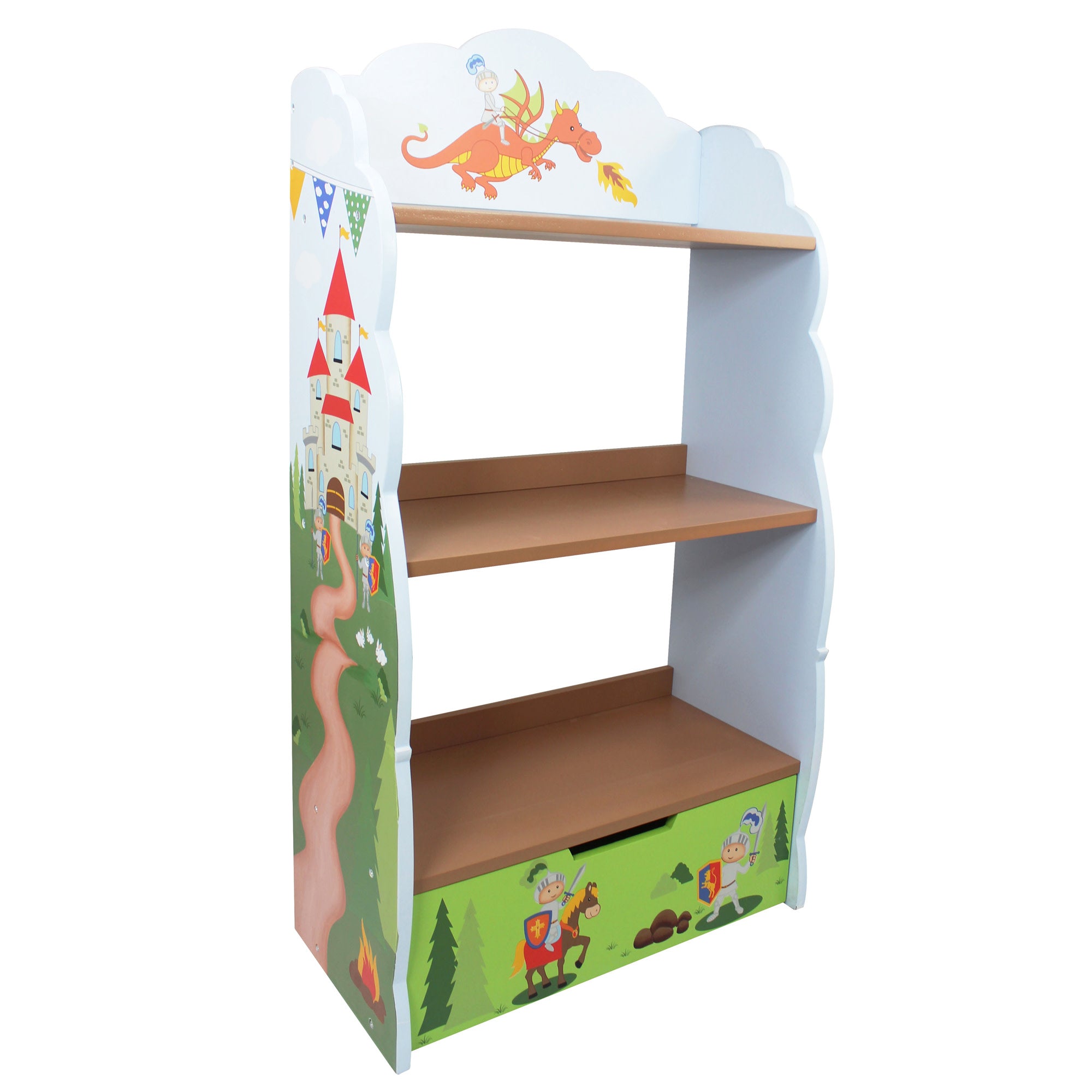 FANTASY FIELDS KNIGHTS AND DRAGONS BOOKSHELF, MULTICOLOR