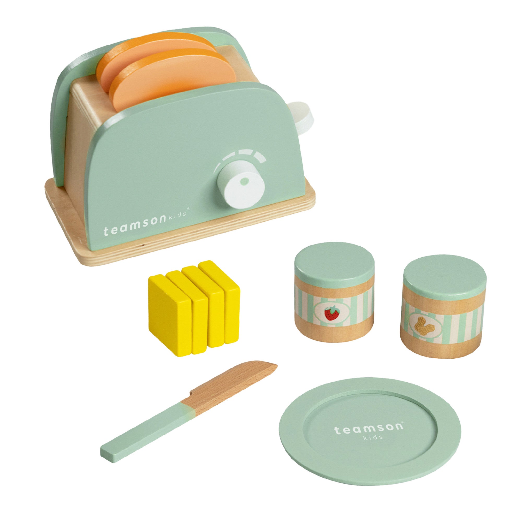 Kitchen Playsets Wooden Toaster accessory Kids Kitchens Teamson Kids