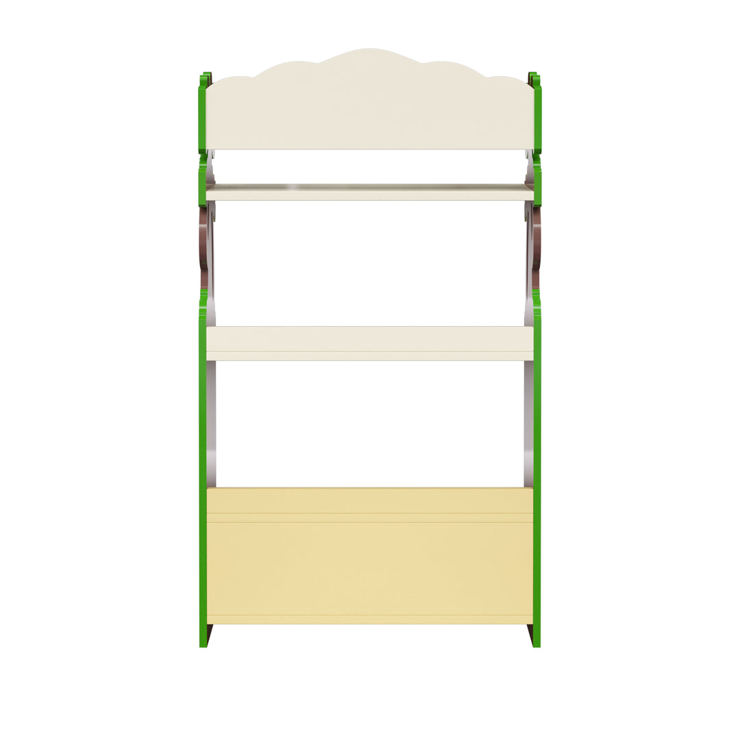 Fantasy Fields Dinosaur Kingdom Bookshelf with Storage Drawer, Multi