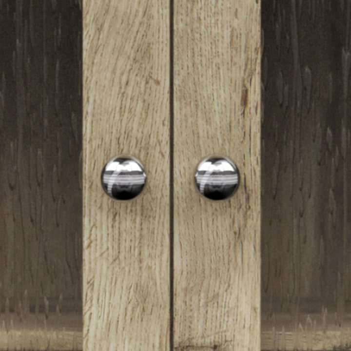 Teamson Home Connor Removable Two-Door Wall Cabinet, Light Oak