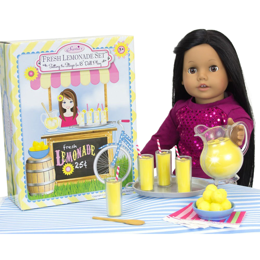 Sophia’s Fresh Lemonade Drink Set with Pitcher for 18" Dolls