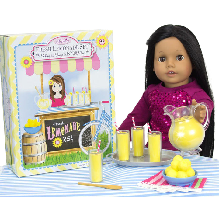 Sophia’s Fresh Lemonade Drink Set with Pitcher for 18" Dolls