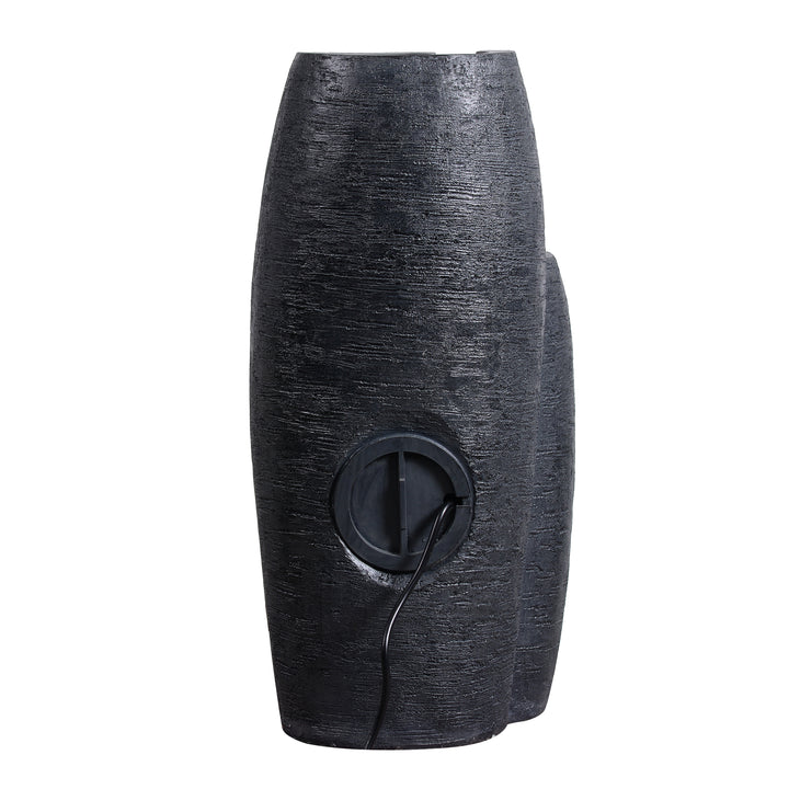3-Tier Cascading Urn Outdoor Water Fountain with Cool Glow Lighting