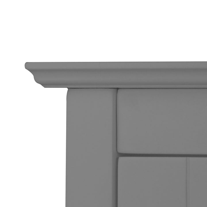 Teamson Home Connor Removable Two-Door Wall Cabinet, Grey