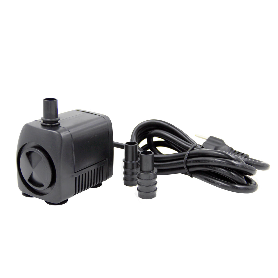 Teamson Home Water Pump for Fountains and Ponds, 265 GPH, Black,  with additional nozzles and power cord