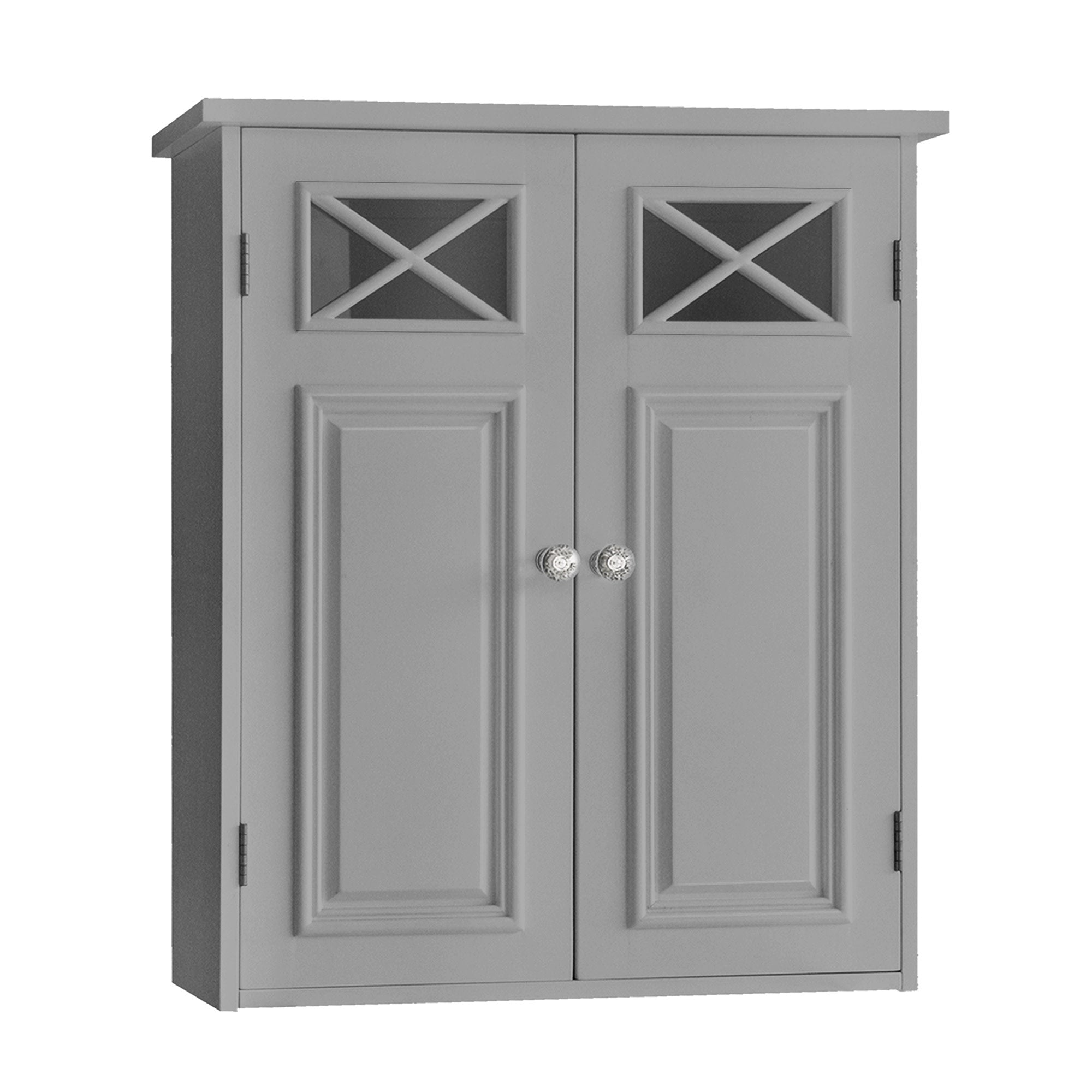 Teamson Home Dawson Contemporary Removable Wooden Cabinet, Gray