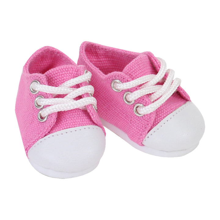 Sophia's Dressy Black Flats and Pink Sneakers for 14.5" Dolls