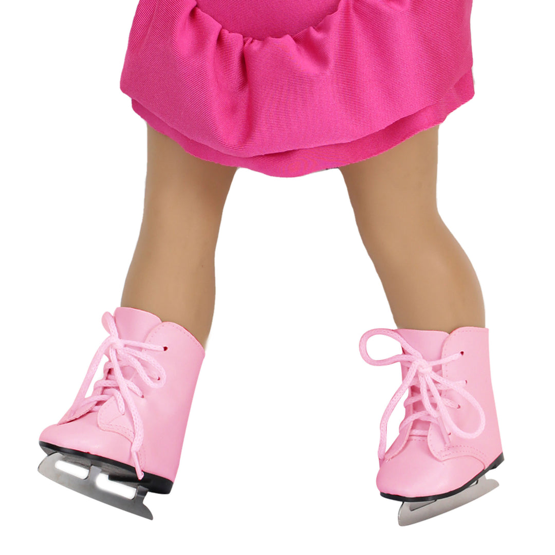 Sophia's - 18" Doll - Ice Skates - Pink 