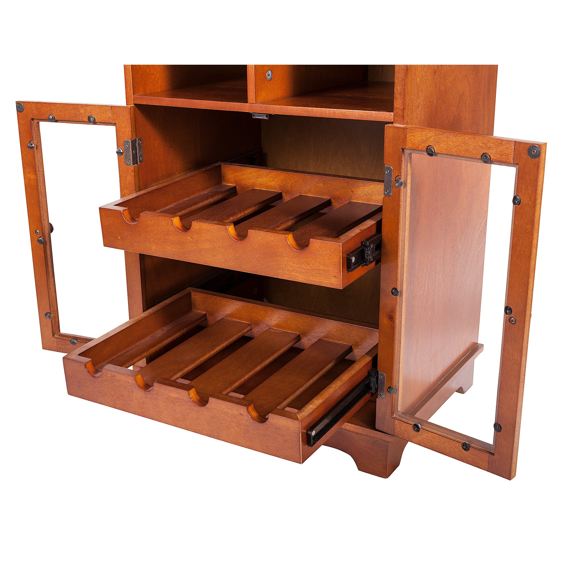 Teamson Home Peoria Wine Cabinet, Brown