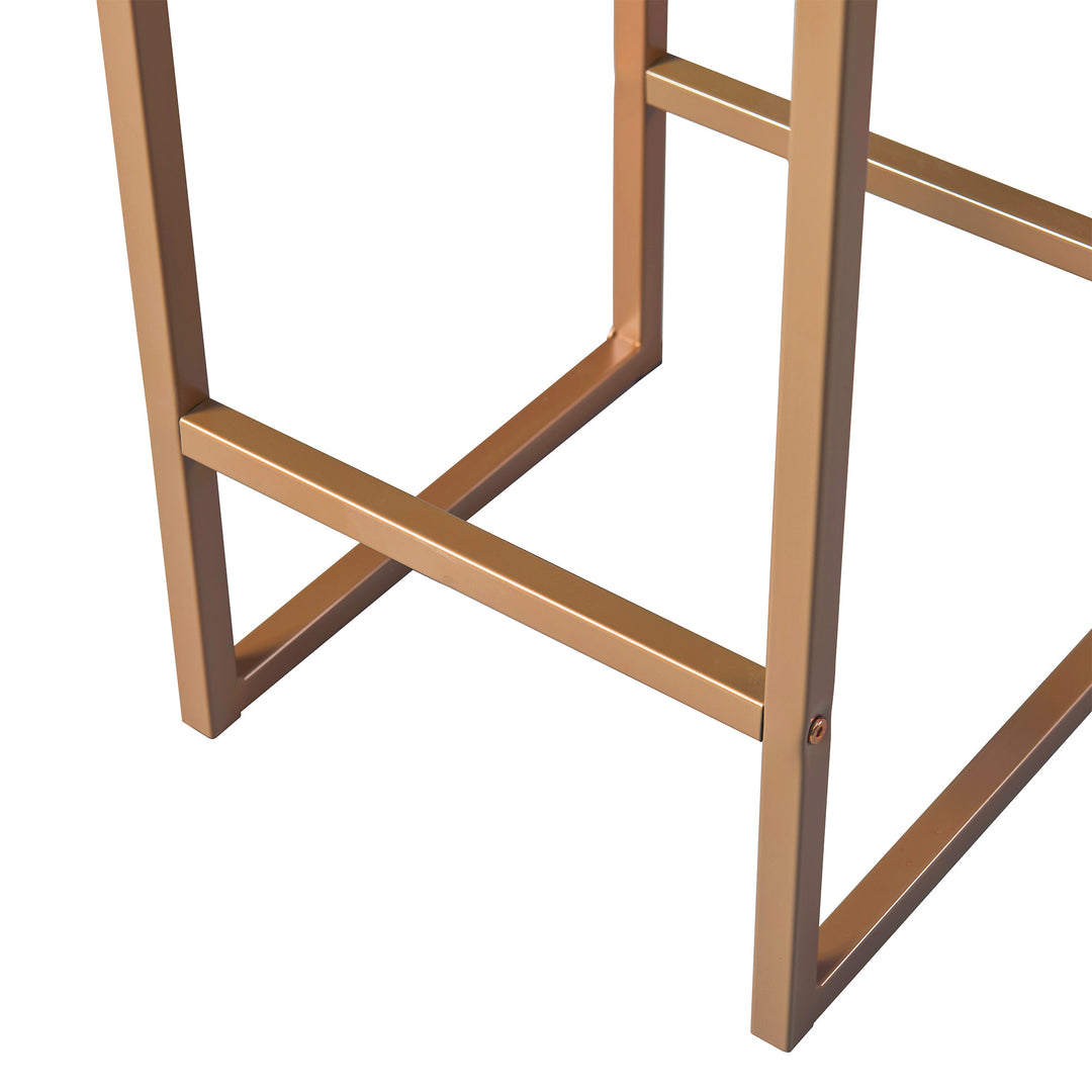 Close up of the framework of the stools
