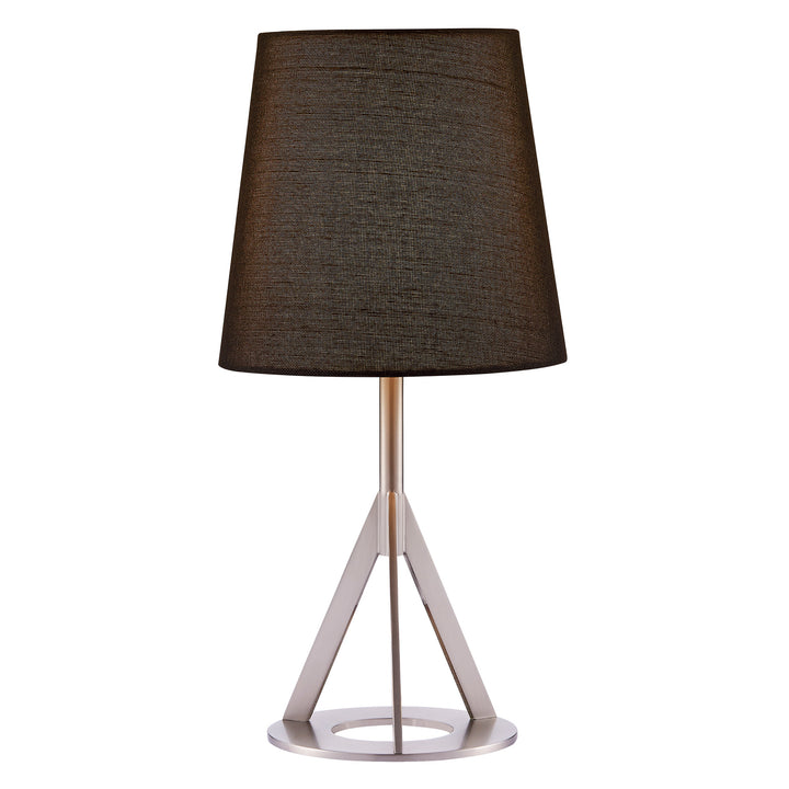 A Teamson Home Aria 15" modern table lamp with a black shade, offering versatile light.
