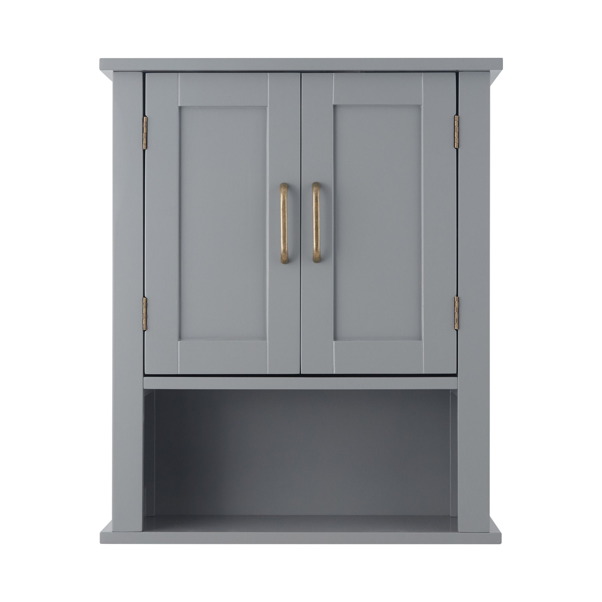 Teamson Home Mercer Mid Century Modern Removable Wooden Cabinet, Gray