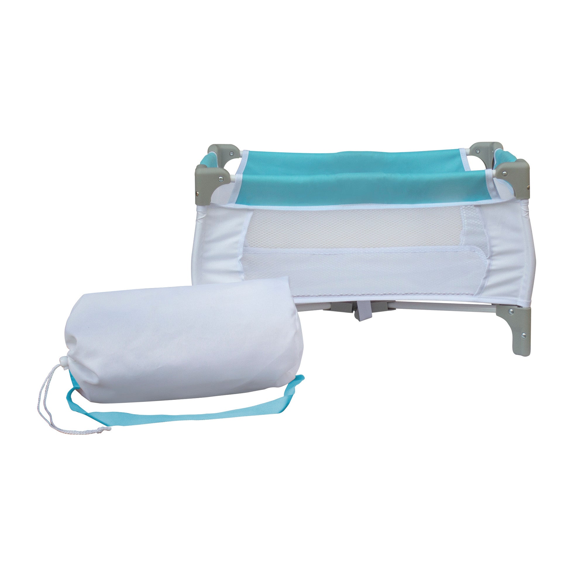 Olivia's Little World 3-in-1 Baby Doll Nursery Set, Blue/White