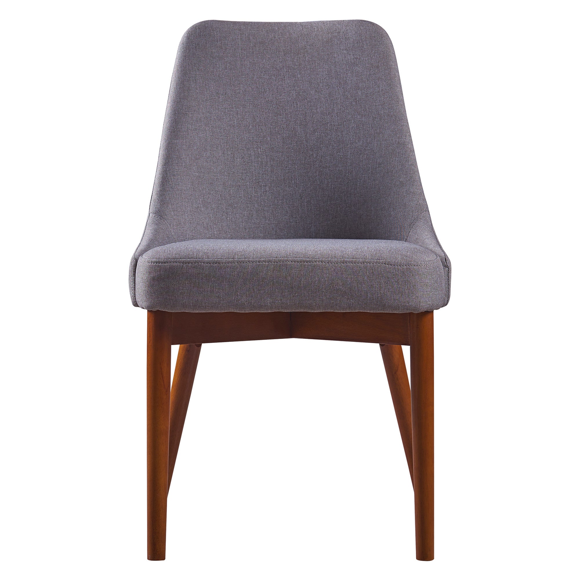 Teamson Home Grayson Chair Seating With Thick Padding Sand Color Walnut Finish For Kitchen Dining Living Room Reading Bedroom Office