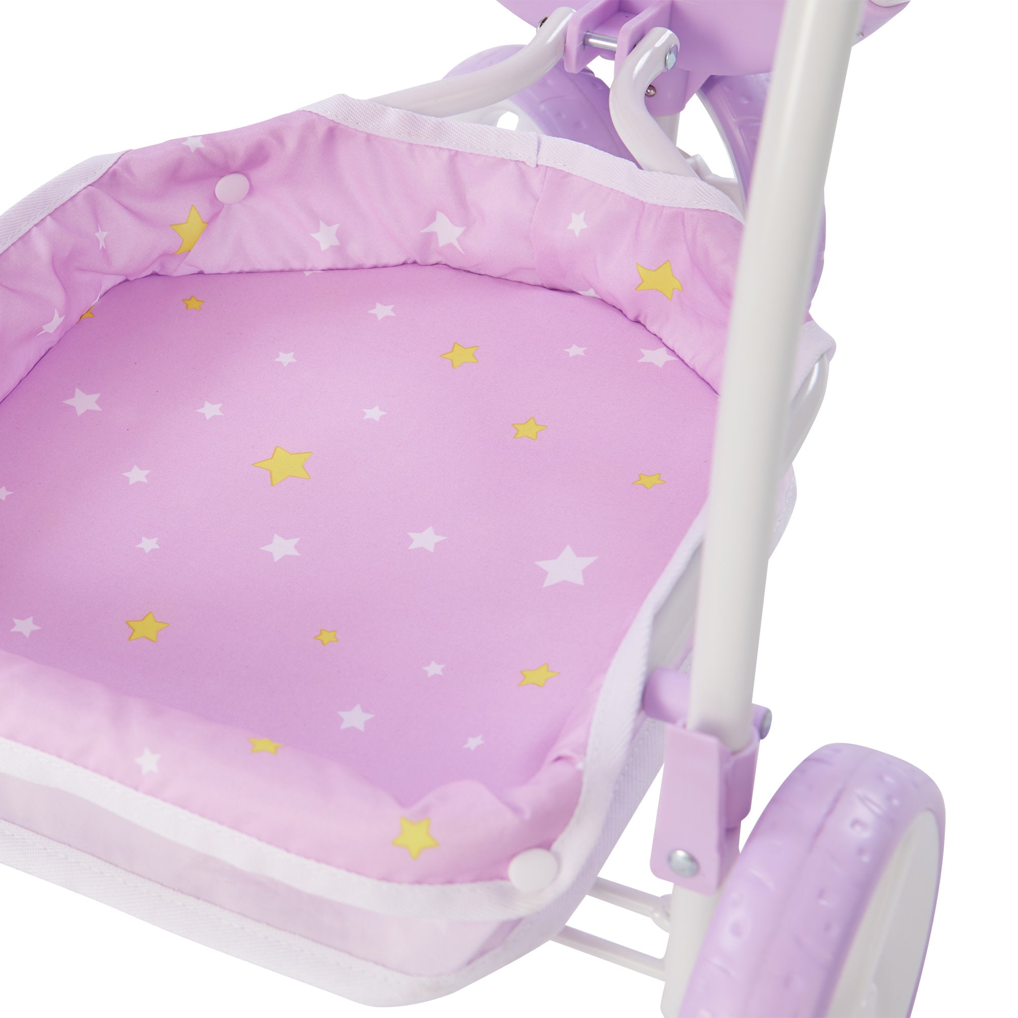 Olivia's Little World Twinkle Stars Princess 2-in-1 Baby Doll Stroller, Purple