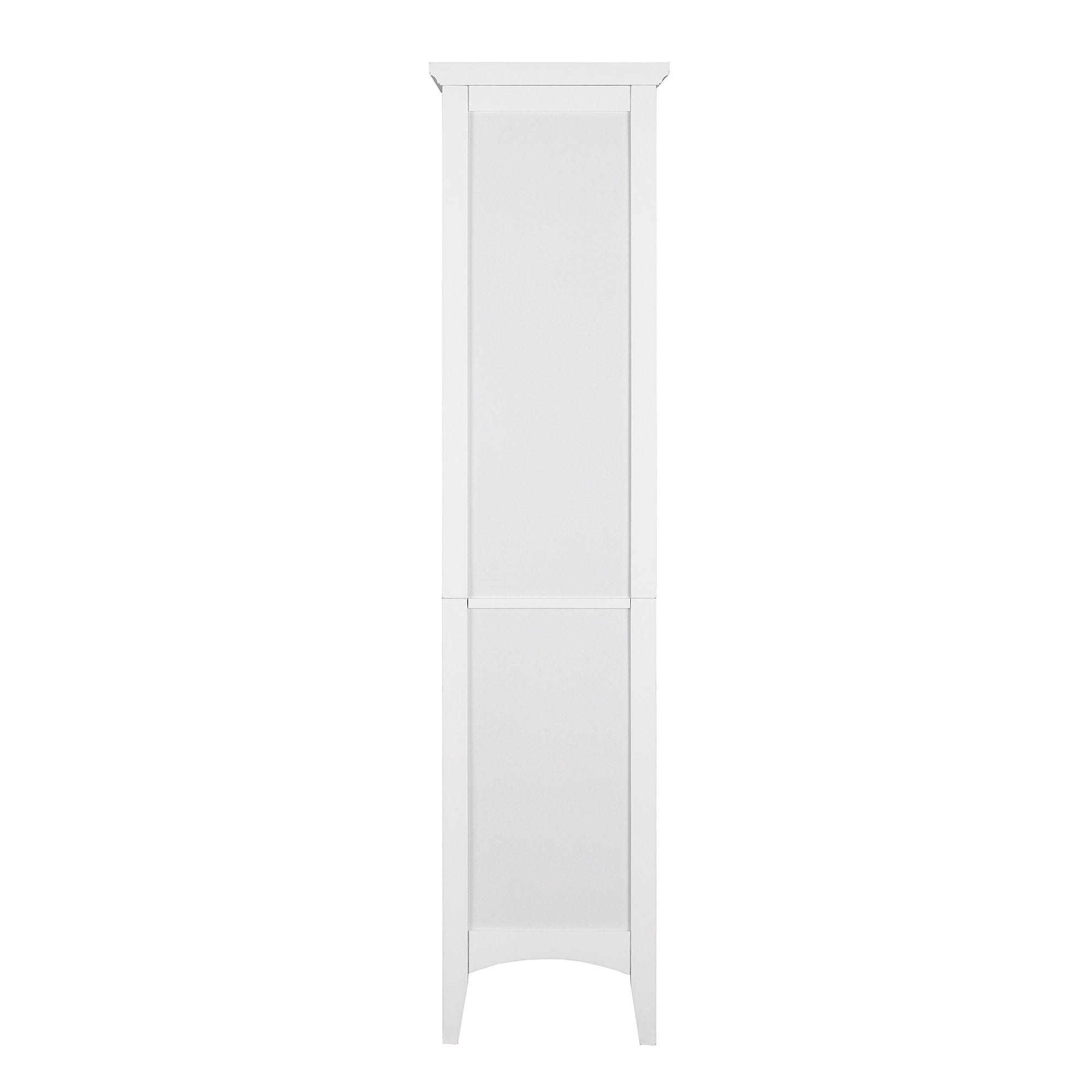 Teamson Home Glancy Wooden Tall Tower Cabinet with Storage, White