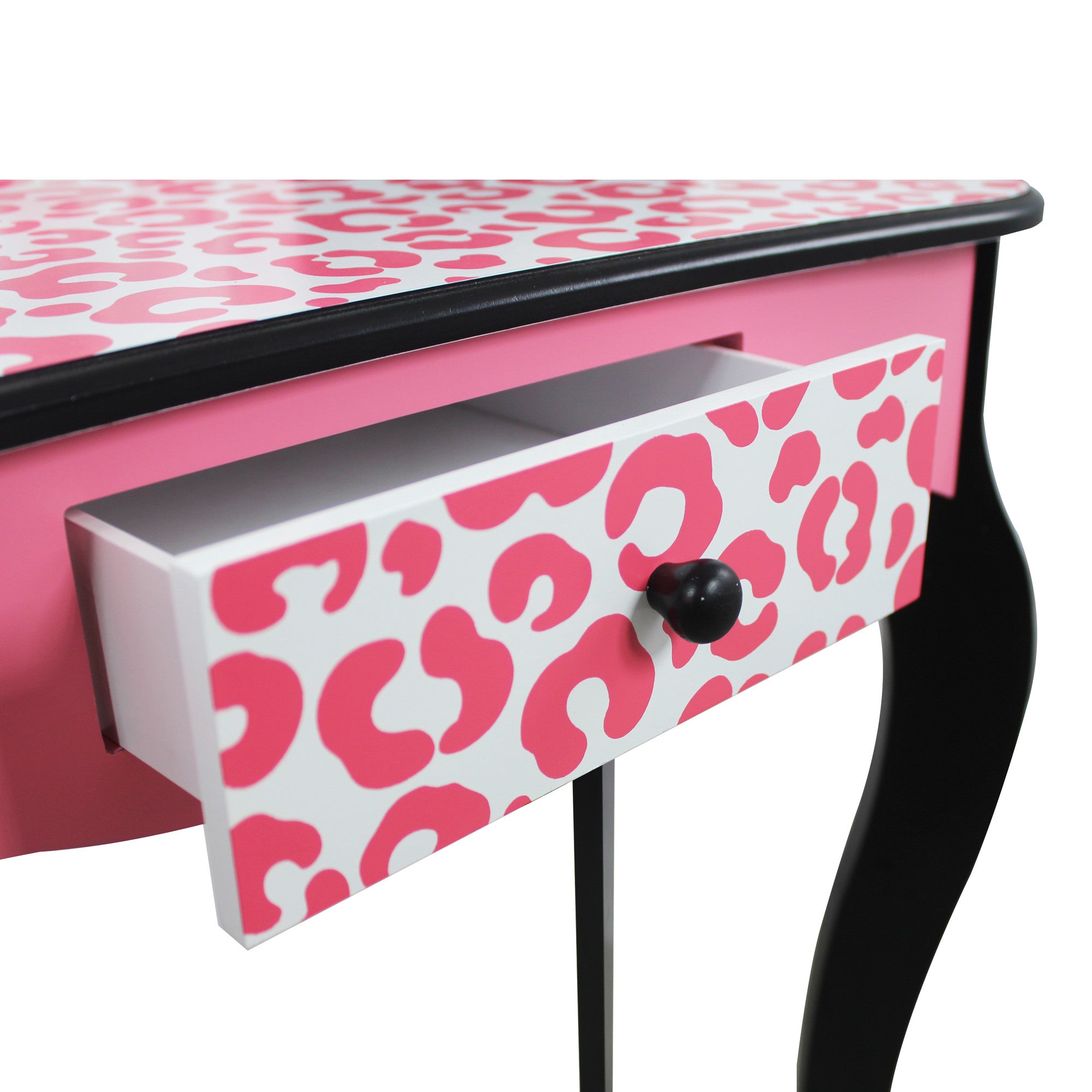 Fantasy Fields Gisele Leopard Print Vanity Playset, Pink / Black