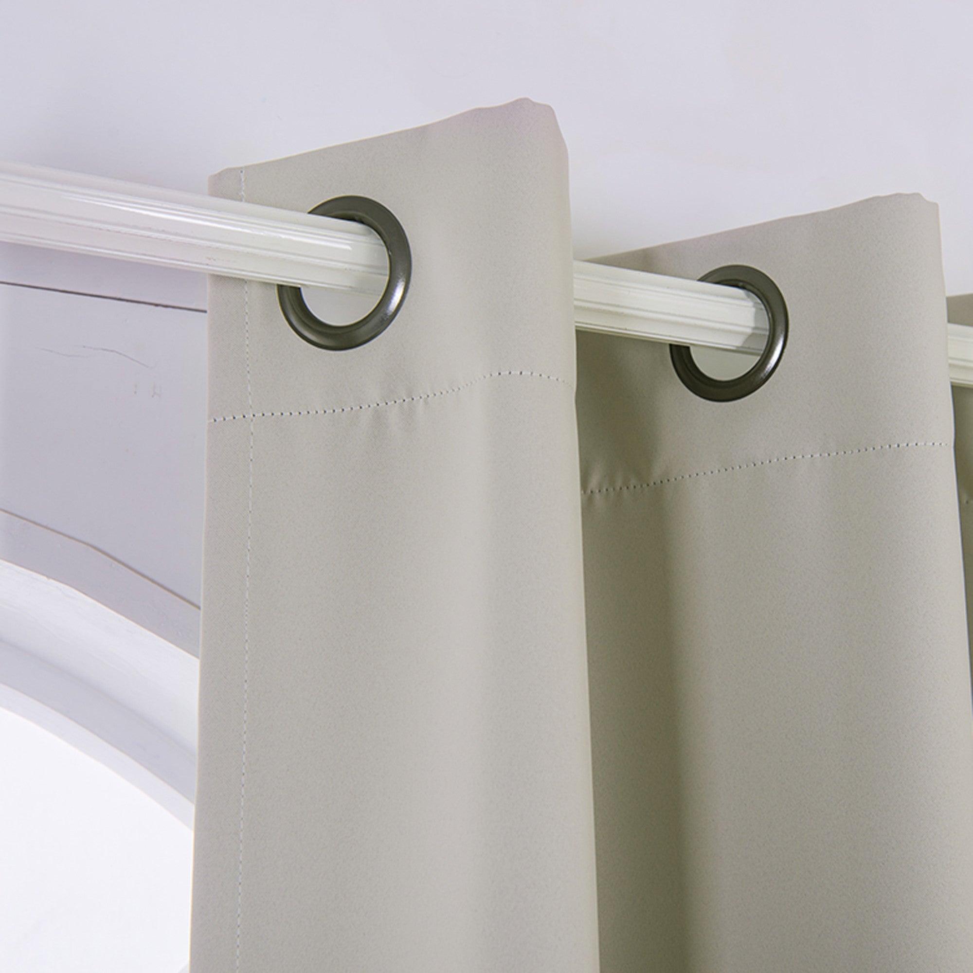 63" Tripoli Premium Solid Insulated Thermal Blackout Grommet Window Panels, Oyster