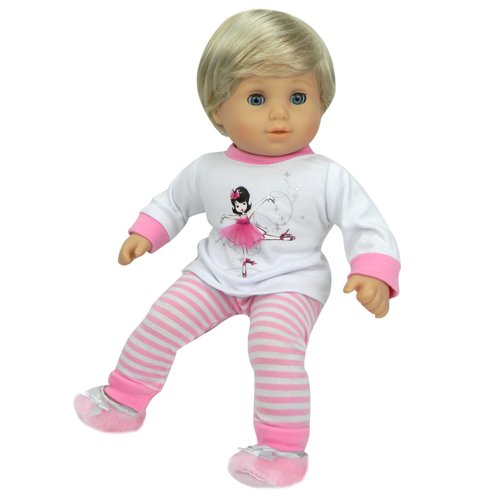  ENOCHT 3 Pieces Baby Doll Clothes Pink Dress with Coat Socks  for 14-18 Inch Doll Sweet Cute Doll Clothes for New Born 15 Inch Baby Dolls  : Toys & Games