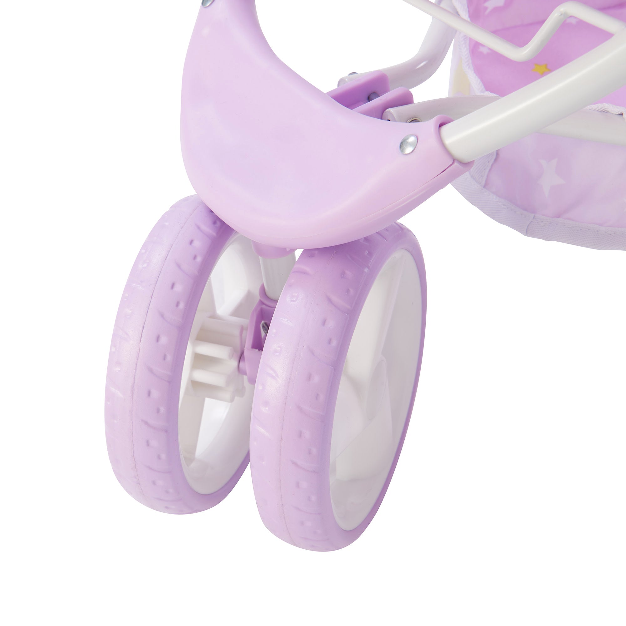 Olivia's Little World Twinkle Stars Princess 2-in-1 Baby Doll Stroller, Purple