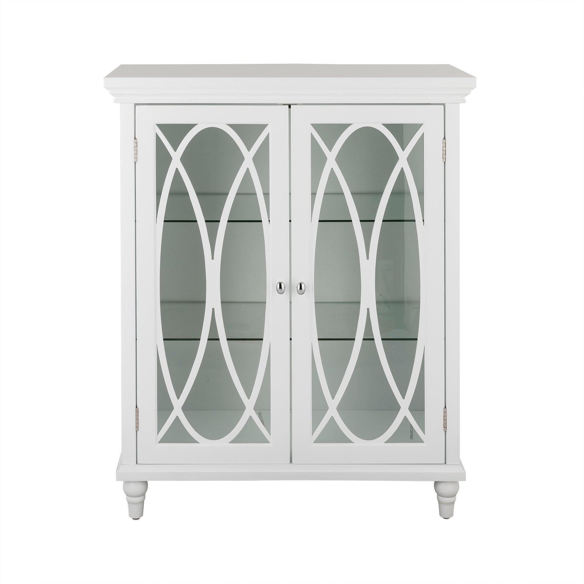 Teamson Home Florence 2 Door Wooden Floor Cabinet with Adjustable Shelves, Natural