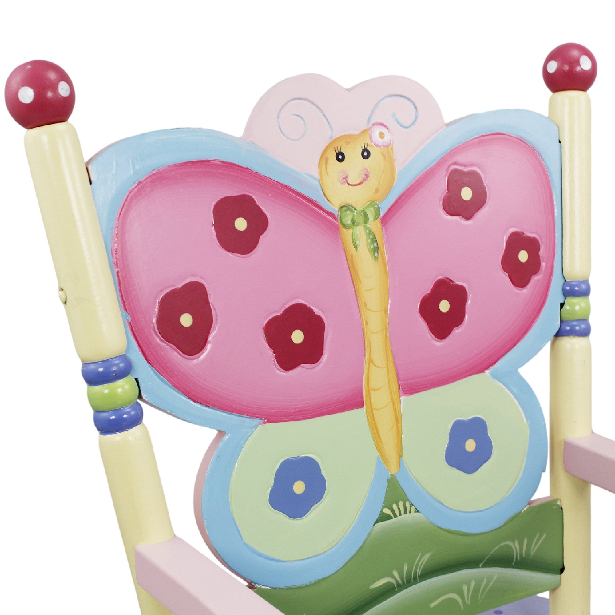 Fantasy Fields Magic Garden, Kids Decorative, Painted, Wooden Rocking Chair, Multicolor