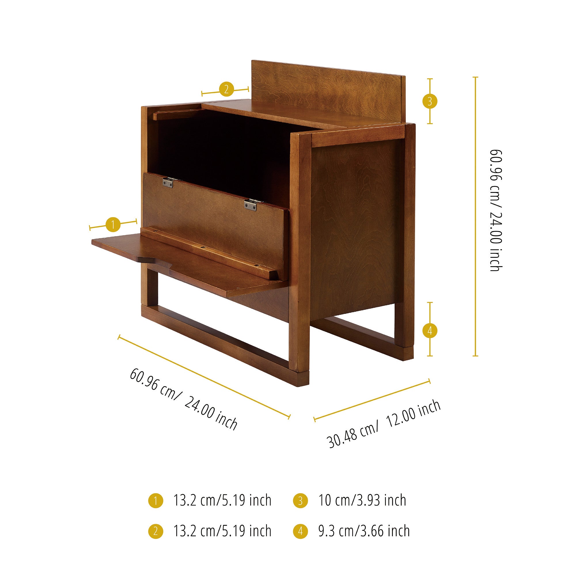 Teamson Home - Raduno Bar Cabinet - Walnut