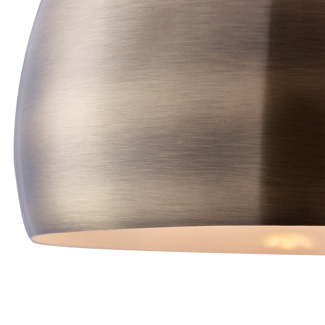 A close up of the Teamson Home Arquer Arc 68" Metal Floor Lamp shade.