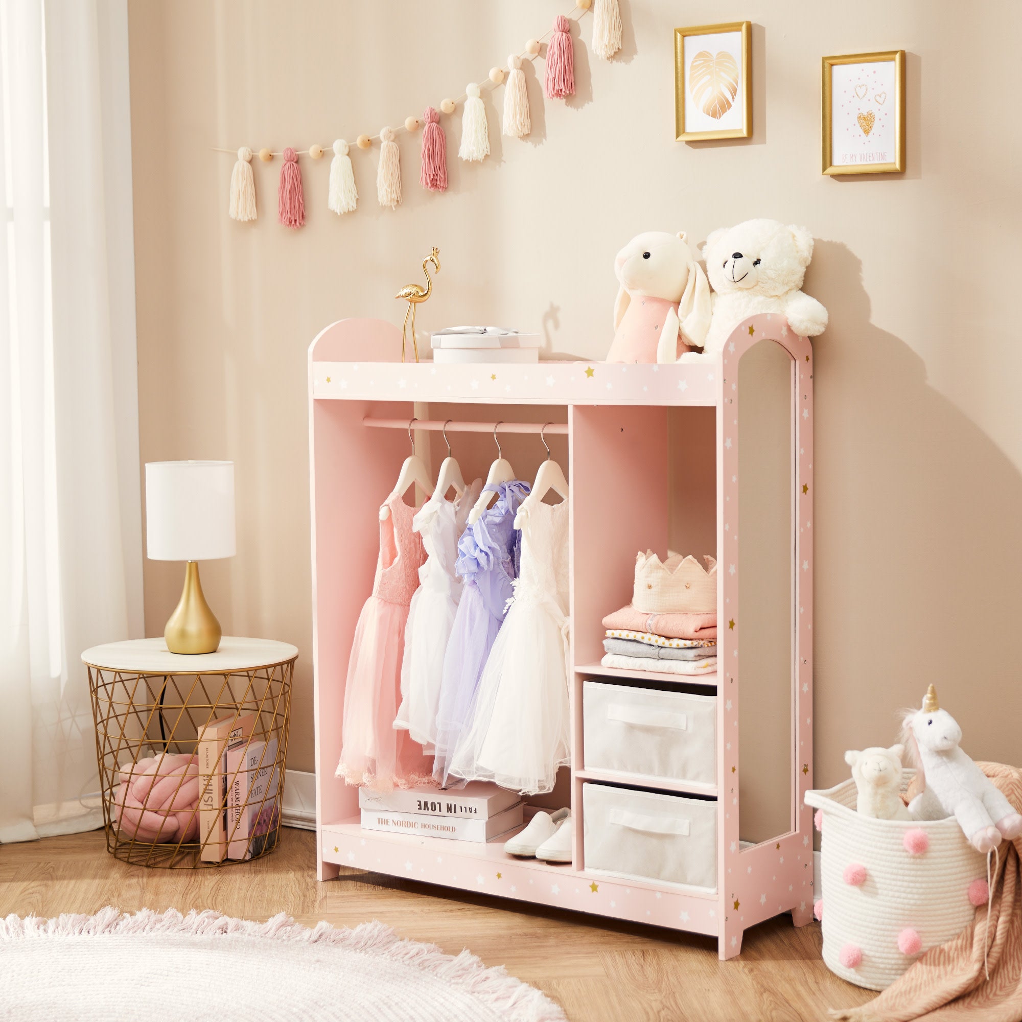 US 5/10Pcs Children Clothes Hanger Wooden Newborn Baby Shower Gifts Home  Decor | eBay