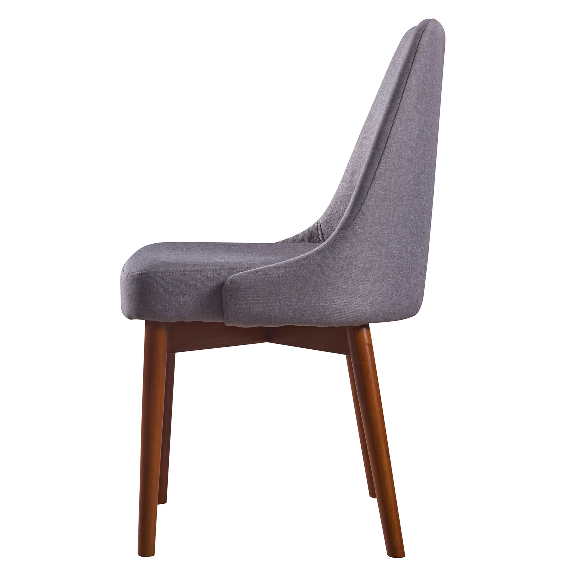 Teamson Home Grayson Chair Seating With Thick Padding Sand Color Walnut Finish For Kitchen Dining Living Room Reading Bedroom Office
